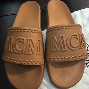 MCM slide sandals